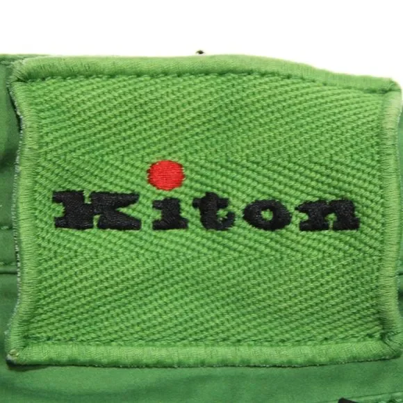 Kiton NWD Chinos/Casual Pants Size 44 US in Solid Green Cotton Blend - Picture 8 of 15